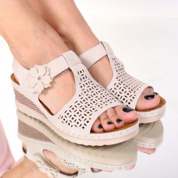 Sandale crem usoare Caterina