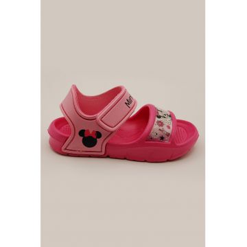 Sandale cu velcro si Minnie Mouse