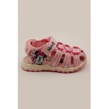 Sandale cu velcro si Minnie Mouse