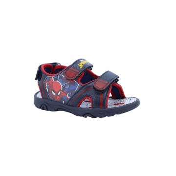 Sandale cu velcro si Spider-Man