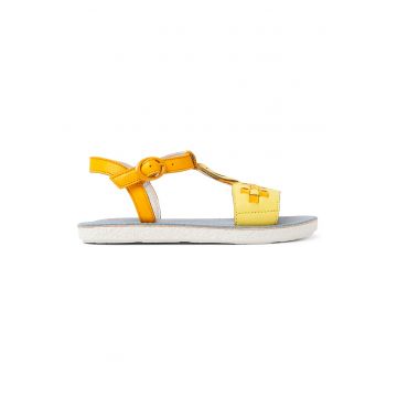 Sandale din piele cu aplicatii cu model flamingo TWS 27435