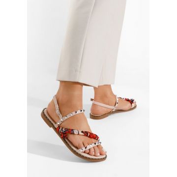 Sandale cu pietricele Rinas bej