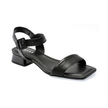 Sandale GRYXX negre, 344101, din piele naturala