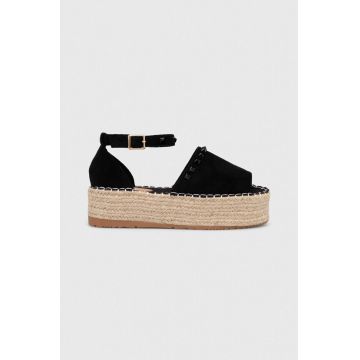 Answear Lab espadrile culoarea negru, cu platforma
