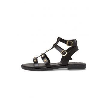 Sandale de piele cu barete multiple
