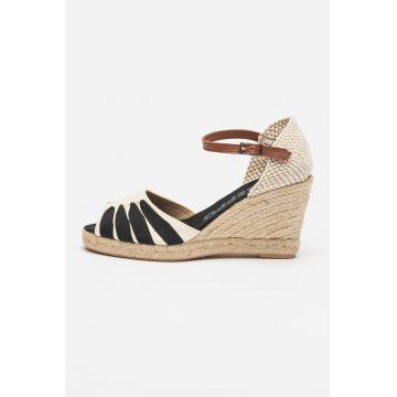 Sandale-espadrile cu talpa wedge Araya