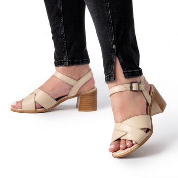 Sandale piele naturala 805 bej Sandale piele naturala 805 bej