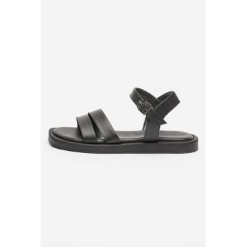 Sandale plate din piele