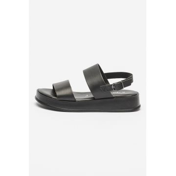 Sandale slingback din piele