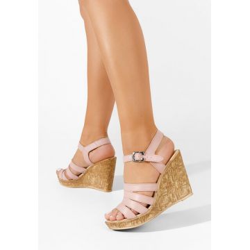 Sandale cu platforma piele Carada negre
