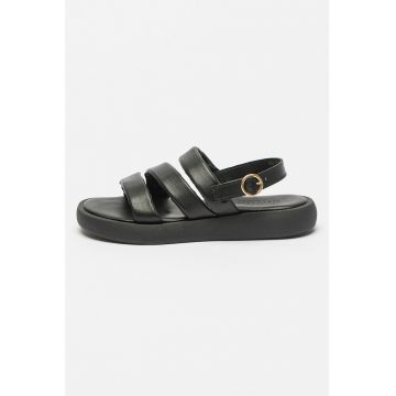 Sandale de piele cu barete multiple