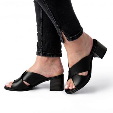 Sandale piele 218 negru Sandale piele 218 negru