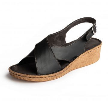 Sandale piele naturala 008 negru Sandale piele naturala 008 negru