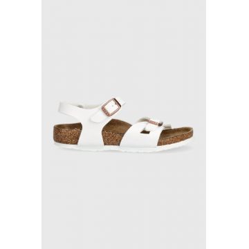 Birkenstock sandale copii culoarea alb