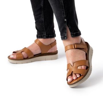 Sandale piele naturala 1001 maro Sandale piele naturala 1001 maro