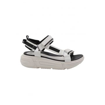 Sandale wedge cu velcro