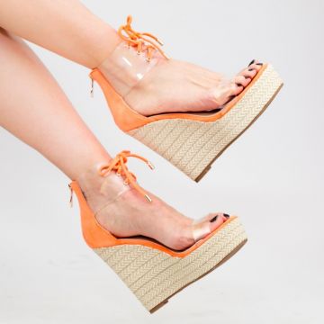 Sandale Dama cu Platforma XKK209 Orange | Mei