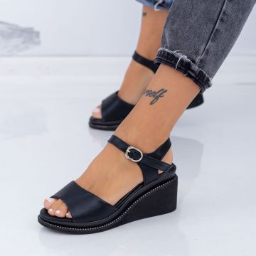 Sandale Dama cu Platforma WEN3 Negru | Mei