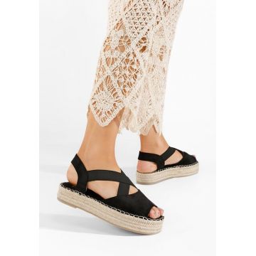 Sandale tip espadrile Nola negre