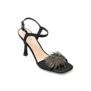 Sandale EPICA negre, 24413, din piele ecologica