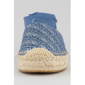 Sandale-espadrile cu model petrecut si monograma