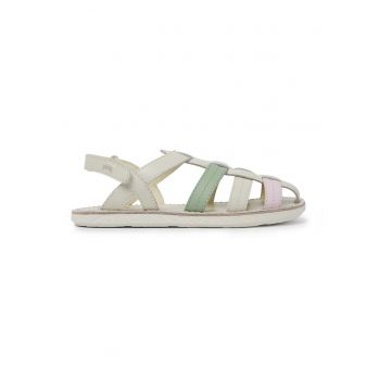 Sandale fisherman de piele Miko 717 - Alb