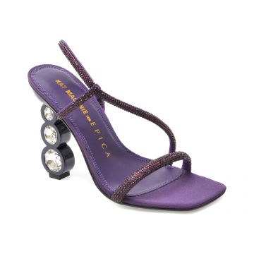 Sandale KAT MACONIE FOR EPICA negre, KABITA, din piele naturala