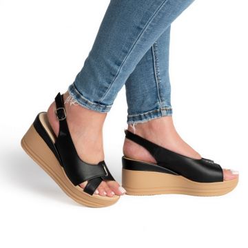 Sandale piele naturala 1754 negru Sandale piele naturala 1754 negru