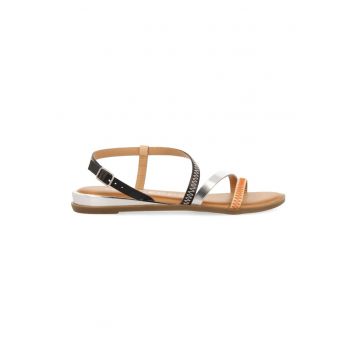 Sandale slingback de piele Duesme