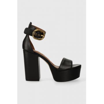 Kurt Geiger London sandale de piele Langley Mayfair Platform culoarea negru, 1289500109
