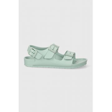 Birkenstock sandale copii Milano EVA Kids culoarea turcoaz