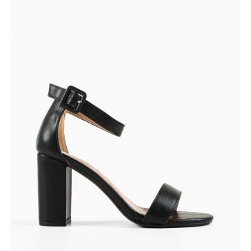 Sandale cu toc Fields Negre