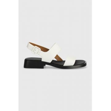 Camper sandale de piele Dana femei, culoarea alb, K201486.007