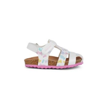 Geox sandale copii SANDAL CHALKI culoarea alb