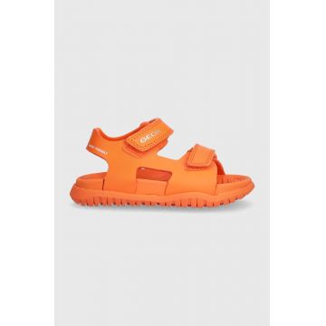Geox sandale copii SANDAL FUSBETTO culoarea portocaliu