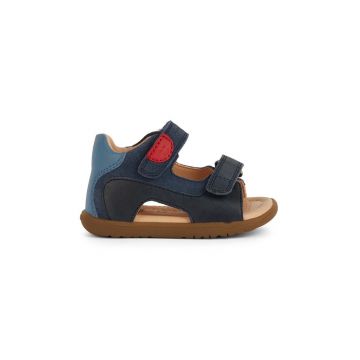 Geox sandale din piele pentru copii SANDAL MACCHIA culoarea albastru marin