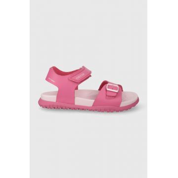 Geox sandale SANDAL FUSBETTO culoarea roz