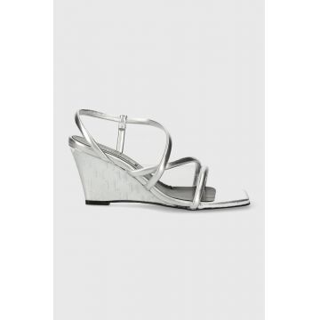 Karl Lagerfeld sandale RIALTO culoarea argintiu, KL34405