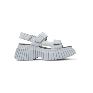 Sandale de piele cu velcro si aspect masiv BCN 22077