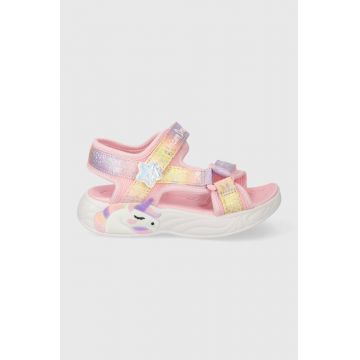 Skechers sandale copii UNICORN DREAMS SANDAL MAJESTIC BLISS culoarea roz