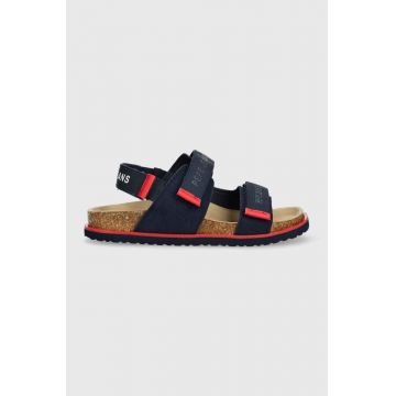 Pepe Jeans sandale copii culoarea albastru marin