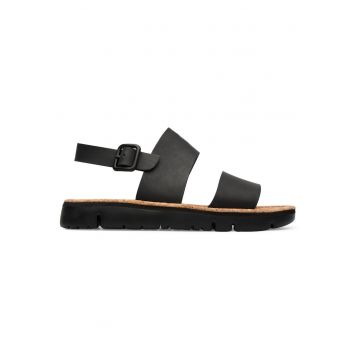 Sandals slingback de piele Oruga 23743 - Negru