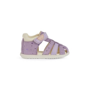 Geox sandale din piele pentru copii SANDAL MACCHIA culoarea violet