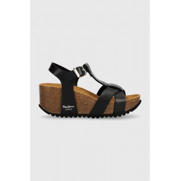 Pepe Jeans sandale PLS80007 culoarea negru, COURTNEY FREE