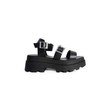 Altercore sandale Tove femei, culoarea negru, cu platforma, Tove