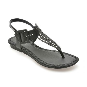 Sandale casual GRYXX negre, 356501, din piele naturala