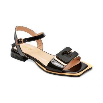 Sandale casual GRYXX negre, 527255, din piele naturala