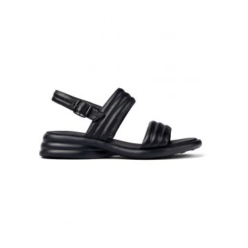 Sandale slingback de piele Spiro - Negru