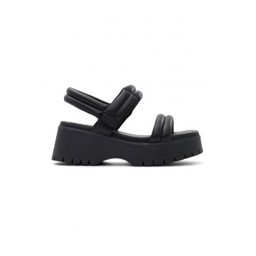 Sandale wedge de piele ecologica Mcguire