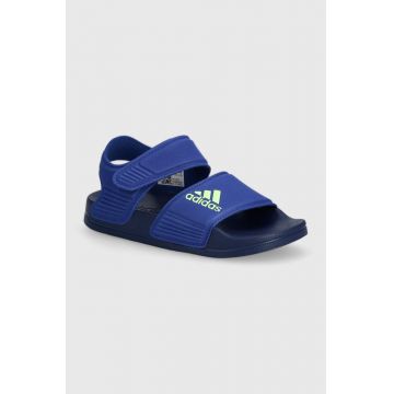 adidas sandale copii ADILETTE SANDAL K culoarea albastru marin
